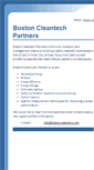 Mobile Screenshot of bostoncleantech.com